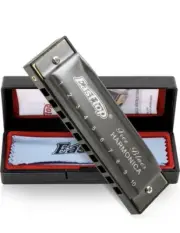 East top Harmonica, Diatonic Blues Deluxe Harmonica Key of C, 10 Holes NEW!!