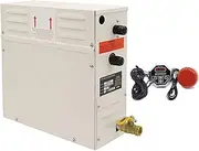 3KW Shower Steam Generator for 5m³ Room, Automatic Thermostat 35-55℃, Home Steam Machine Sauna Bath SPA Steam Shower with Digital Controller ST-60