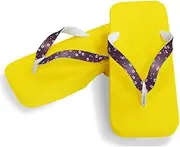 Hajime(一歩) [One Step] [Hajime] Geta Geta Clogs, Soft and Water Resistant, Made of Sponge, 11.2 inches (28.5 cm), YL/Cherry Blossom x Purple, Cherry Blossom x Purple (Cherry Blossom x Purple/28.5), Sakura ×