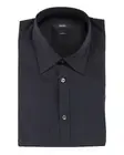 NWT HUGO BOSS DRESS SHIRT short sleeve dark blue cotton 41 16 slim