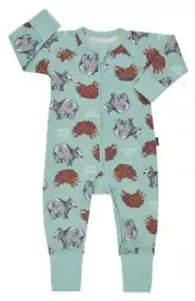 Bonds 2Way Zip Wondersuit Trail Buddies Wombat&Echidna Sizes 0000,000,00,0,1,2,3