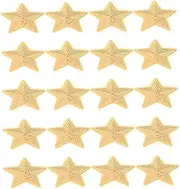 HAWILLOSCH 20pcs Star Applique: Five-Pointed Star Sequin Applique Patches - Iron-on Patches for Clothes Hats Jeans Backpack DIY Decor