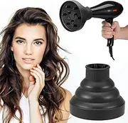 Diffuser Hair Universal, Diffuser Attachment Curls Hair, Diffuser Hair Dryer Portable, Diffuser Hair Dryer Attachment, Diffuser Attachment Silicone, Hair Dryer Diffuser, Foldable Hair Dryer Attachment
