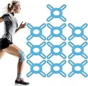Kinesiology Tape Knee Precut,Elastic Muscle Patch | Set of 10 Waterproof Muscle Patches for Running Cycling Ball Games, Knee Protective Supplies