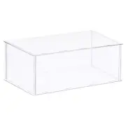 Acrylic Display Case Plastic Box Cube Storage Box Transparent 41x31x20.5cm