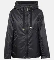 [Max Mara] Max Mara Greenh coated canvas rain jacket UK 16 black