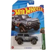 2022 Hot Wheels #68 Mud Studs 1/5 '21 FORD BRONCO Steel-Blue w/Black Beadloc Sp