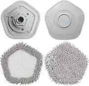 Mop Pad Spare Parts Self-Cleaning Robot Vacuum and Mop Accessories Vacuum Cleaner Mop Clot ，Compatible for Dreame Bot W10 & W10 Pro，(Mop Pad 4PCS)