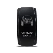 Rocker Switch for Jeep Wrangler JK Off-Road Lights Symbol - White LED