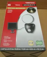 Utilitech Motion Activated Solar powered LED Security Flood Light model# 667543