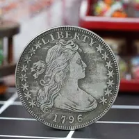 在飛比找樂天市場購物網優惠-美國1796自由女神鷹洋銀幣仿古幣外幣古玩收藏硬幣禮物美洲錢