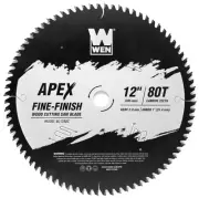 WEN BL1280C Apex 12" 80-Tooth Carbide-Tipped Fine-Finish Woodworking Saw Blade