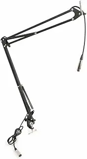 Podcast Broadcast Microphone Desk Stand Boom Arm Extension with Desk Clamp and in Built XLR