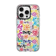 iPhone 16 Pro Clear Case MagSafe Compatible GRAFFITI COLOR BY ROMERO BRITTO