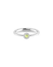 Sabrina Designs 14K 0.12 ct. tw. Diamond & Peridot Ring