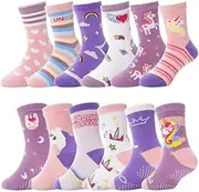 [ANTSANG] Kids Wool Hiking Socks Winter Warm Thick Thermal Crew Boot Heavy Cozy Gift Snowboarding Socks 6 Pairs