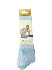 Yoga Strap Cotton Rowley Fitness 6 Feet Blue
