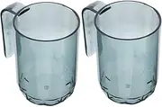 CTIRCHIU 2pcs Mouthwash Cup Tooth Brush Holder Portable Wash Cup Brushing Cup Travel Toothbrush Holder Toothbrush Cup Plastic Toothbrush Holder High Transparency Pet Blue