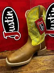 Justin Men's Canter Western Boot Broad Square Toe - 7515