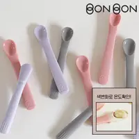 在飛比找momo購物網優惠-【Dailylike】BONBON 感溫變色副食品湯匙(1階