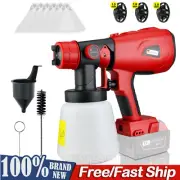 Cordless Electric Spray Gun Airless Paint Sprayer Airbrush Kit for Milwaukee