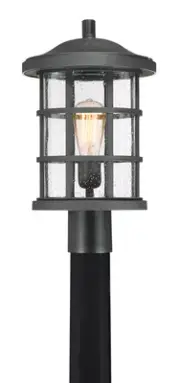 Quoizel CSE9010 Crusade 1 Light 17" Tall Outdoor Lantern Style - Black