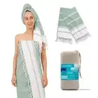 THREAD SPREAD Quick Dry Beach Towel - Turkish Cotton Beach Towels 2 Pack - 39...