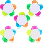 SunAngel Petals Highlighters, Flower Shape Watercolor Highlighter Pens,Highlighters Assorted Colors 5-In-1 Fluorescent Pens for Aesthetic School Office Stationery Supplies.