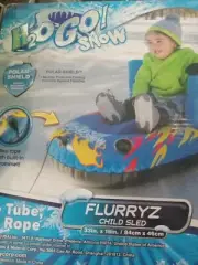 New Inflatable Flurryz Child Snow Tube Sled H20 Go Snow Wow ! FREE Shipping