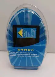 DYNEX DX-DA100611 MOTORIZED VHS-C VIDEO CASSETTE ADAPTER. NEW & SEALED.