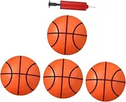 1Set Inflatable Basketball Basketballs Pump for Portable Fun for Pool Indoor Play for Boys Ages