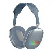 Wireless Earbud Bluetooth Headphone Stereo Over Headset for Travel Workout-Blue