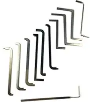 New Lock Pick Tension Wrench,Locksmith Pick Push Rod Locksmith Essential Kit (11pcs)