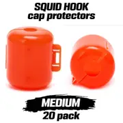 Kamikaze - Squid Hook Cap Protects - 20 Pack - Medium