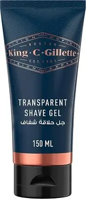King C.Gillette Transparent Shave Gel, 150Ml