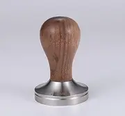 Classic Wood and Stainless Steel 58mm Coffee Tamper - Timeless Espresso Tool for Coffee Enthusiasts and Baristas