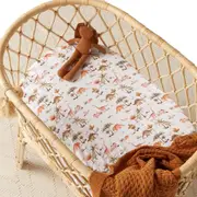Snuggle Hunny Dino Organic Bassinet Sheet / Change Pad Cover