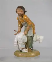 Fontanini -Italy 'Eder' Sheep Shearer -5" Series -Christianity- 59815 New In Box