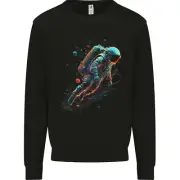 An Astronaut in Outer Space Man Kids Sweatshirt Jumper