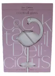 New Swan Shaped Cocktail Glass 10oz Bird Drinking Glass Set Gift