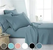 2000TC Bamboo Cooling Ultra Soft Breathable Sheet Set (Ocean Blue, King)