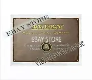 1907 AVERY ENGINE THRESHER tractor STEAM PLOW Peoria Illinois tin sign home bar