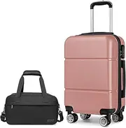 [Kono] Suitcase Set 2 Piece Luggage Set Carry On Luggage ABS Hard Shell Luggage and Ryanair Holdall Cabin Bag