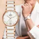 Rado 雷達表 Centrix晶萃系列 高科技陶瓷真鑽淑女機械錶-白35mm R05 R30037744