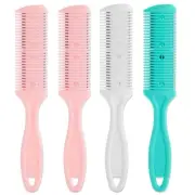 4 Pack Hair Thinning Comb Set, Razor Combs for Women (Assorted Colors,...