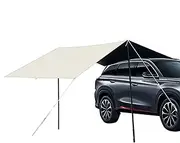 Car Tailgate Shade Awning Tent,Tailgate Rear Shade Tent Sun Shelter | Ample Awning Space Rear Car Awning for Camping, Carting Activities, Weekend Picnics, Family Gatherings