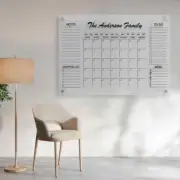 Acrylic Wall Calendar Family Planner, Monthly & Weekly Calendar,Dry Erase Board