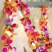 Christmas LED Ribbon Fairy String Lights Battery Powered 2m 20LEDs 30m 30LEDs 5m 50LEDs Wreath Lights Christmas Wedding Party Home Tree Birthday Scene Decorati
