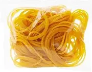 Large rubber bands,Thick elastic bands, 30g Office Long-lasting Latex Ring, Yellow Rubber Ring, High Elastic Rubber Band for Office Supplies