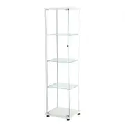 Display Cabinet Tempered Glass White